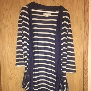 Cardigan(Blue and White)